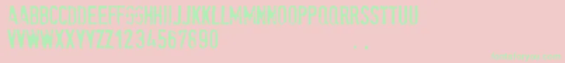 Spetetrial Font – Green Fonts on Pink Background