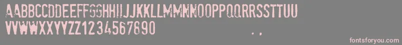 Spetetrial Font – Pink Fonts on Gray Background