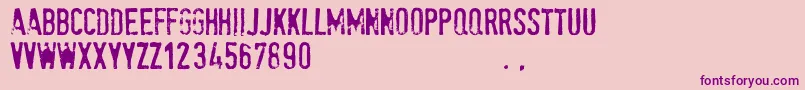 Spetetrial Font – Purple Fonts on Pink Background