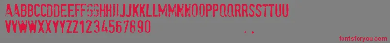 Spetetrial Font – Red Fonts on Gray Background