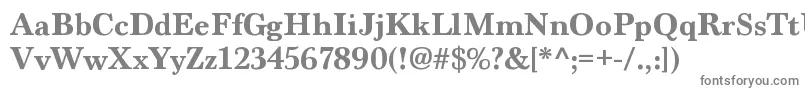 MarionBold-fontti – harmaat kirjasimet valkoisella taustalla