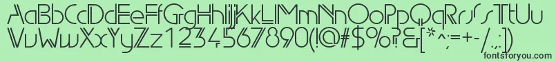 Edgelinebookc Font – Black Fonts on Green Background
