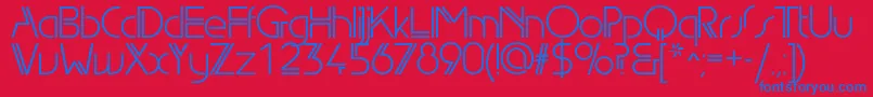 Edgelinebookc Font – Blue Fonts on Red Background