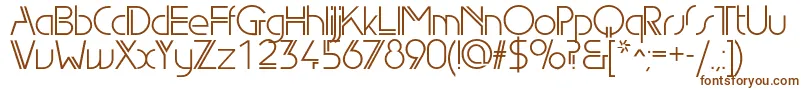 Edgelinebookc Font – Brown Fonts on White Background