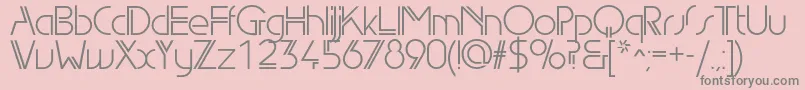Edgelinebookc Font – Gray Fonts on Pink Background