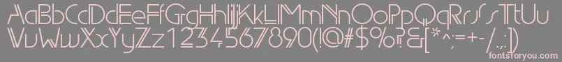 Edgelinebookc Font – Pink Fonts on Gray Background