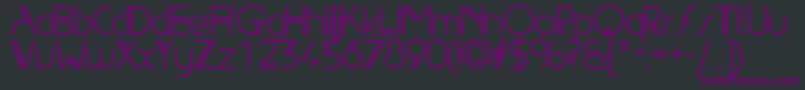 Edgelinebookc Font – Purple Fonts on Black Background