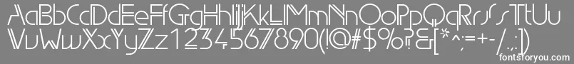 Edgelinebookc Font – White Fonts on Gray Background