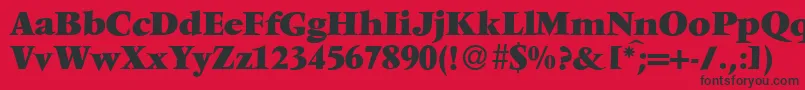 Подробнее о шрифте V691RomanXboldRegular Шрифт V691RomanXboldRegular – чёрные шрифты на красном фоне