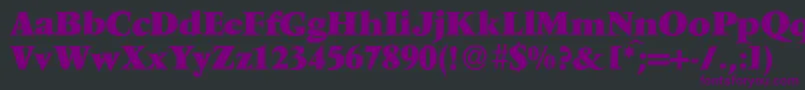 Шрифт V691RomanXboldRegular – фиолетовые шрифты на чёрном фоне