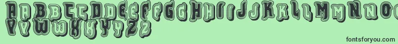 Vtksfurious Font – Black Fonts on Green Background
