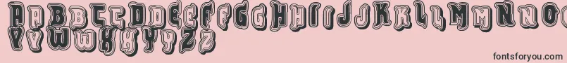 Vtksfurious Font – Black Fonts on Pink Background