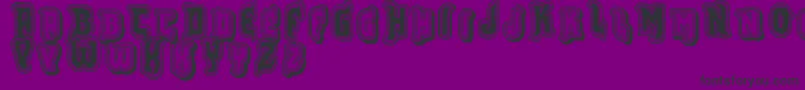 Vtksfurious Font – Black Fonts on Purple Background