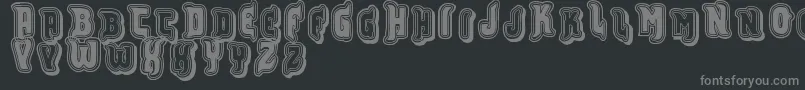 Vtksfurious Font – Gray Fonts on Black Background