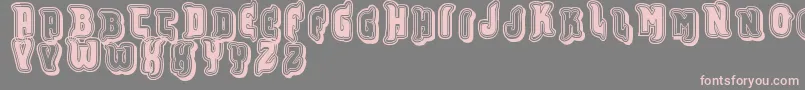 Vtksfurious-Schriftart – Rosa Schriften auf grauem Hintergrund