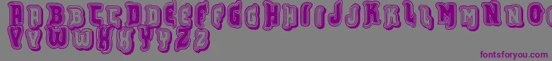 Vtksfurious-Schriftart – Violette Schriften auf grauem Hintergrund