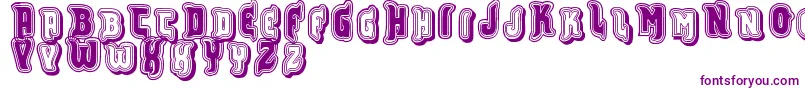 Vtksfurious Font – Purple Fonts on White Background