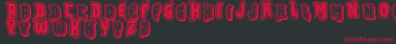 Vtksfurious Font – Red Fonts on Black Background