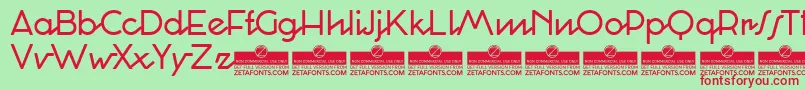 CocosignumCorsivoItalicoRegularTrial Font – Red Fonts on Green Background
