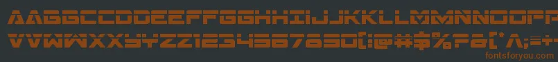 Transamericalaser Font – Brown Fonts on Black Background