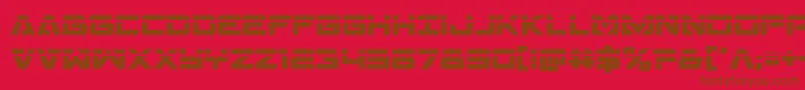 Transamericalaser Font – Brown Fonts on Red Background