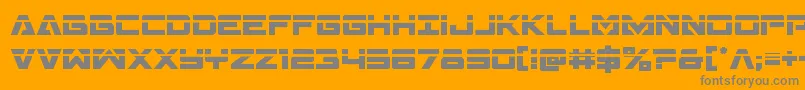 Transamericalaser Font – Gray Fonts on Orange Background