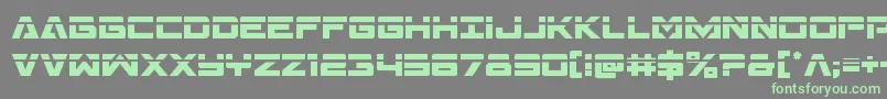 Czcionka Transamericalaser – zielone czcionki na szarym tle