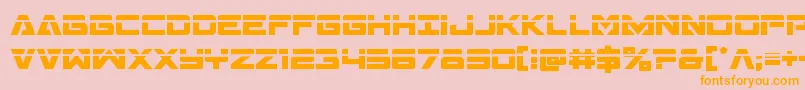 Transamericalaser Font – Orange Fonts on Pink Background