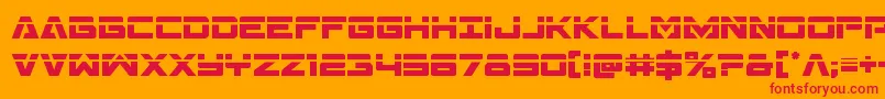 Transamericalaser Font – Red Fonts on Orange Background