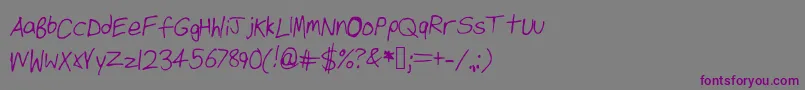 Шрифт Swag – фиолетовые шрифты на сером фоне