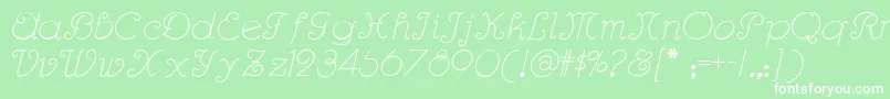 More about Rhumba Font Rhumba Font – White Fonts on Green Background