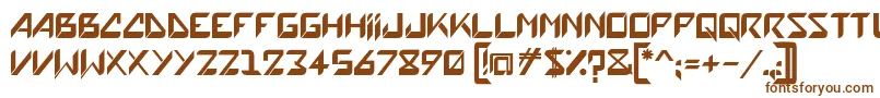 Шрифт Hatove – коричневые шрифты на белом фоне