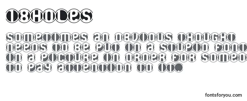 Schriftart 18holes