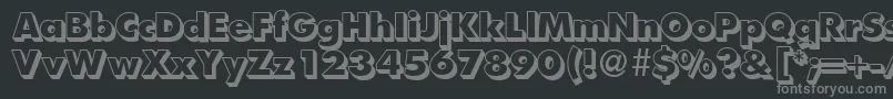 More about FunctiontwoshadedextraboldRegular Font FunctiontwoshadedextraboldRegular Font – Gray Fonts on Black Background