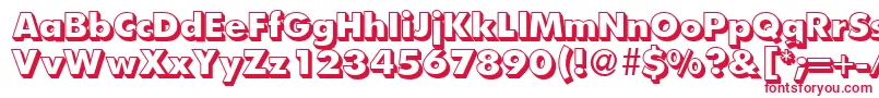FunctiontwoshadedextraboldRegular Font – Red Fonts