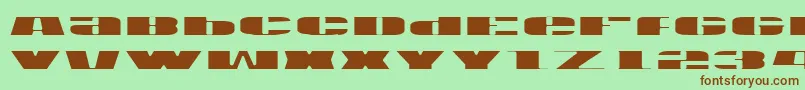 Usal Font – Brown Fonts on Green Background