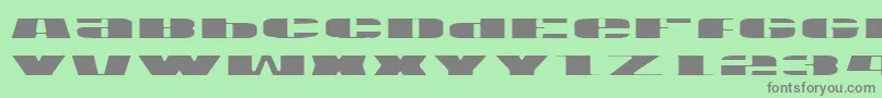 Usal Font – Gray Fonts on Green Background