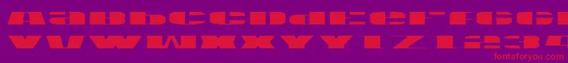 Usal Font – Red Fonts on Purple Background