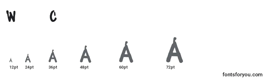 WaterbaseCre Font Sizes