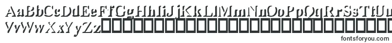 Шрифт Shady – контурные шрифты