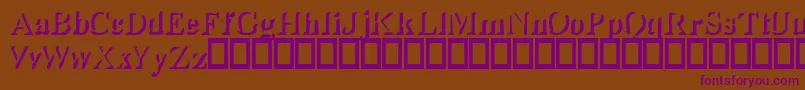 Shady Font – Purple Fonts on Brown Background