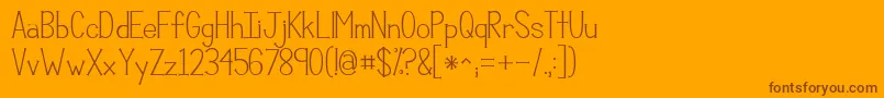 Kgcompassion Font – Brown Fonts on Orange Background