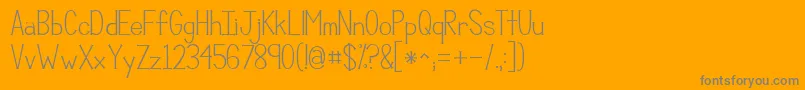 Kgcompassion Font – Gray Fonts on Orange Background