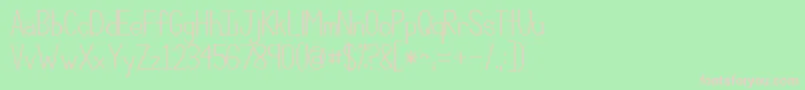 Kgcompassion Font – Pink Fonts on Green Background