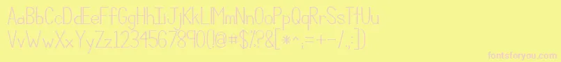 Kgcompassion Font – Pink Fonts on Yellow Background