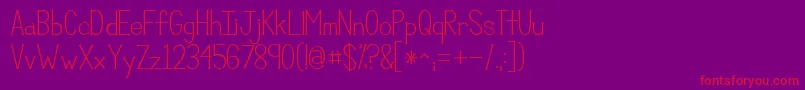 Kgcompassion Font – Red Fonts on Purple Background