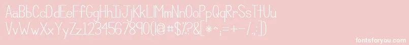 Kgcompassion Font – White Fonts on Pink Background