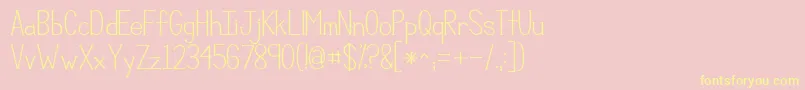 Kgcompassion Font – Yellow Fonts on Pink Background