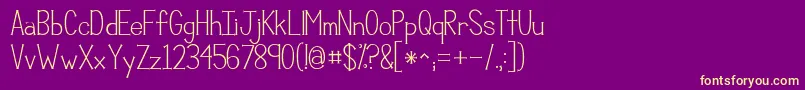 Kgcompassion Font – Yellow Fonts on Purple Background