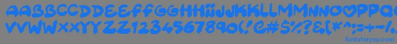 Sweetpaint Font – Blue Fonts on Gray Background